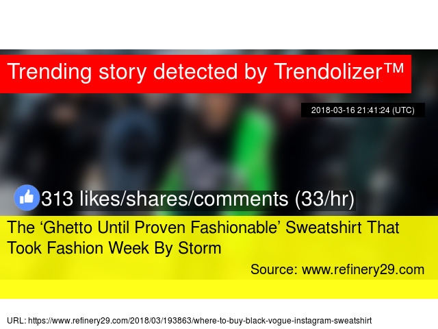 ghetto until proven fashionable sweatshirt